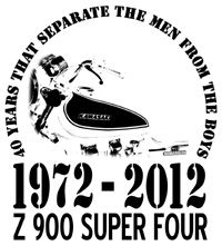 Print Z 900 40th Anniversary Shirt 1972 - 2012
